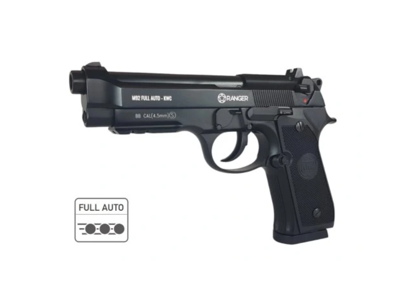 Air rifle pistol Ranger M92 Full Auto Blowback Kal.4.5 BBS 18-shots KWC Air rifle pistol Ranger M92 Full Auto Blowback Kal.4.5 BBS 18-shots KWC