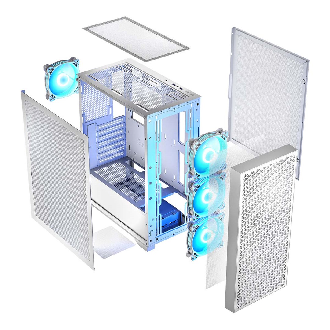 Logic DART PRO ARGB MIDI USB-C PC Case White Logic DART PRO ARGB MIDI USB-C PC Case White