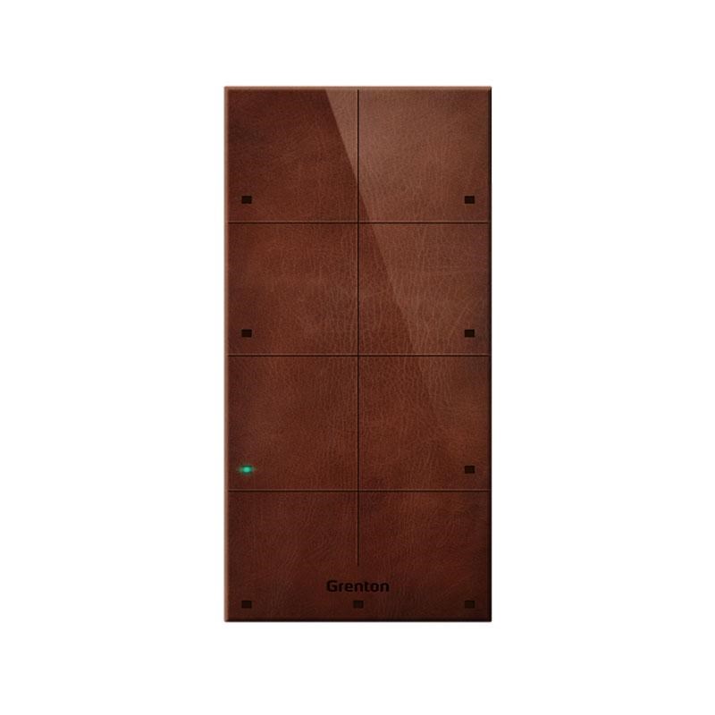 GRENTON TOUCH PANEL/ 8 TOUCH AREAS/ TF-BUS/ DARK, MADE OF NATURAL LEATHER FRONT GRENTON TOUCH PANEL/ 8 TOUCH AREAS/ TF-BUS/ DARK, MADE OF NATURAL LEATHER FRONT