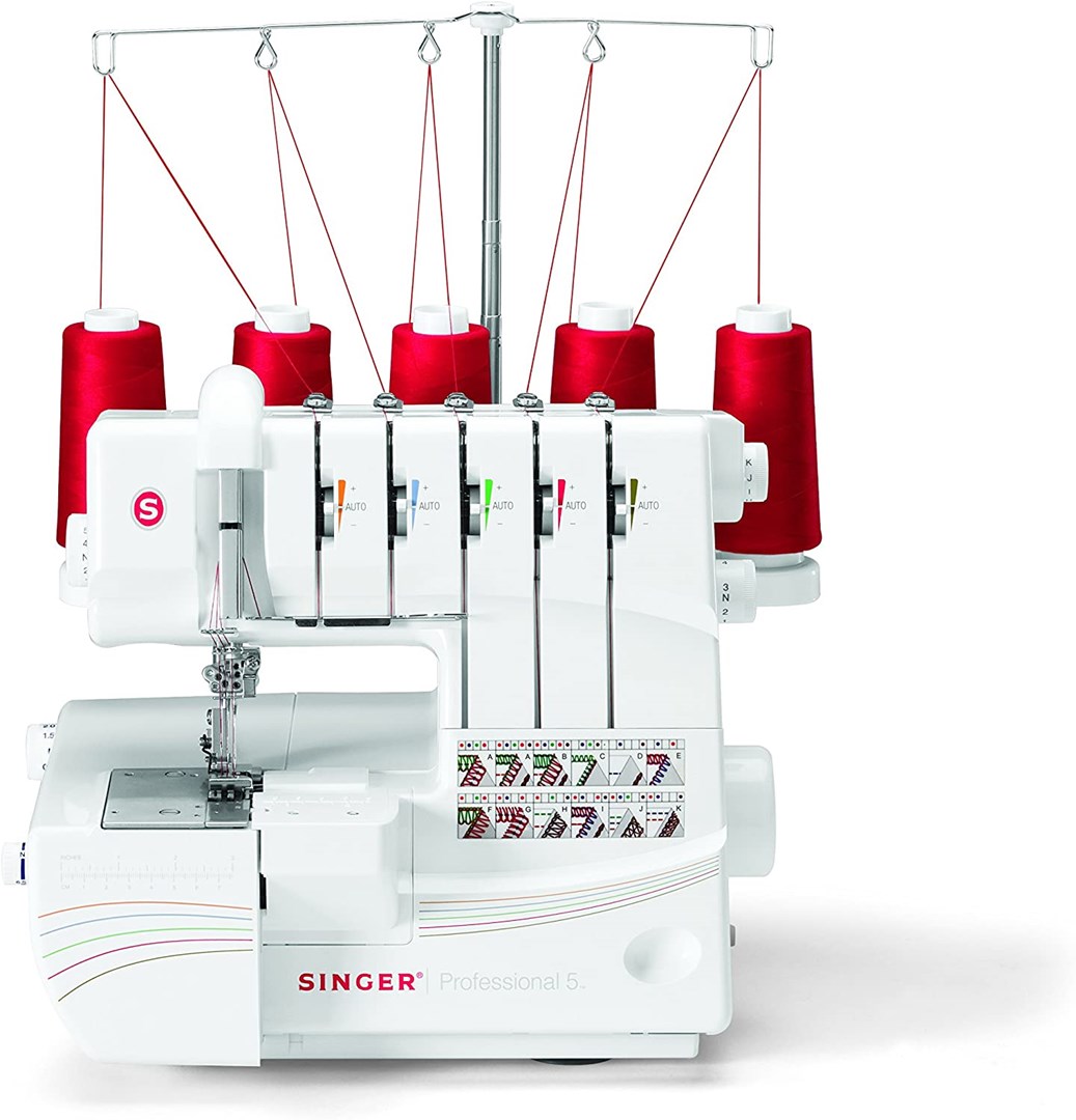 Overlock Singer 14T968 sewing machine, electric current, white Overlock Singer 14T968 sewing machine, electric current, white