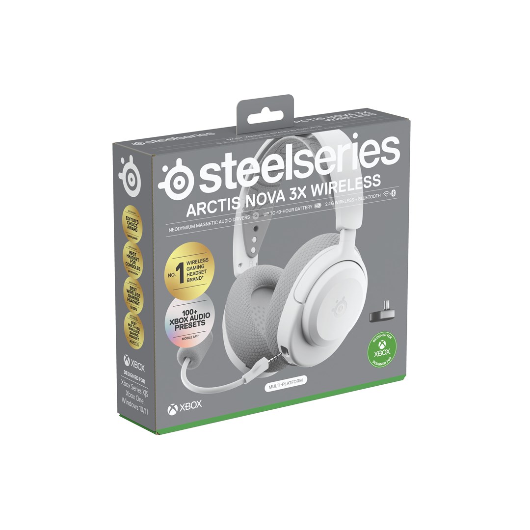 Steelseries Arctis Nova 3X Wireless, Xbox, White Steelseries Arctis Nova 3X Wireless, Xbox, White