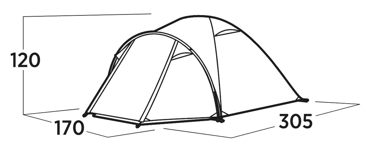 Easy Camp Setesdal 3 Green Dome/Igloo tent Easy Camp Setesdal 3 Green Dome/Igloo tent