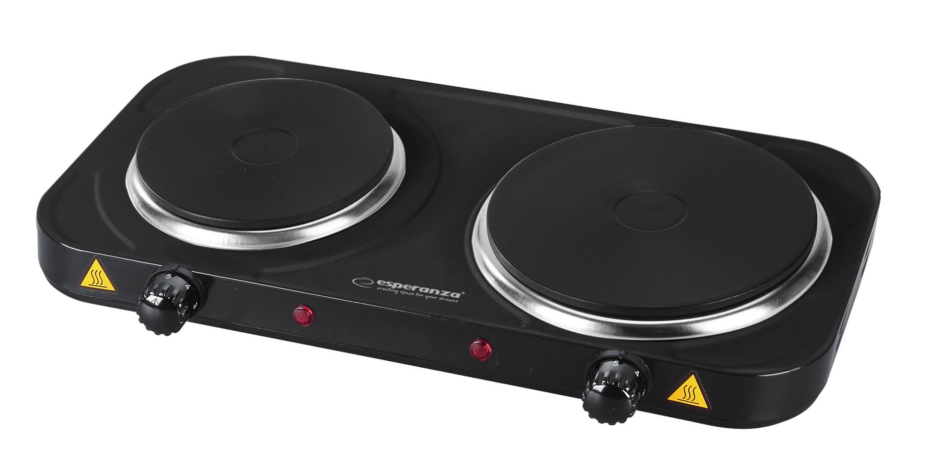 Esperanza EKH014K Electric Stove 2 zone (s), Black Esperanza EKH014K Electric Stove 2 zone (s), Black