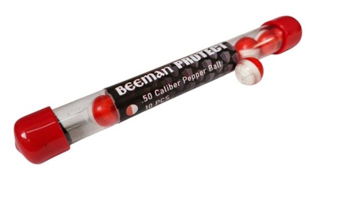BEEMAN .50 caliber (12.7 mm) pepper balls, 10 pcs for BP50 BEEMAN .50 caliber (12.7 mm) pepper balls, 10 pcs for BP50