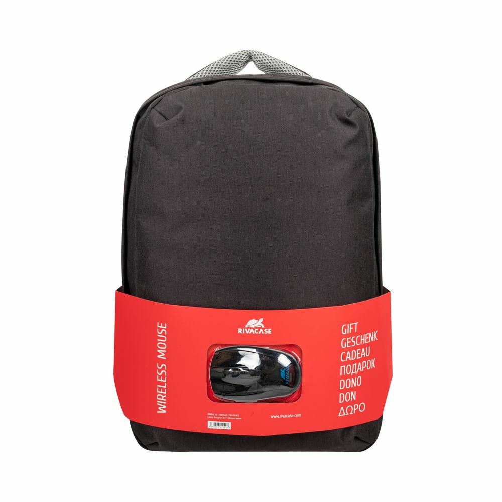 Rivacase 7563BKMOUSE laptop case 39.6 cm (15.6") Backpack Black Rivacase 7563BKMOUSE laptop case 39.6 cm (15.6") Backpack Black