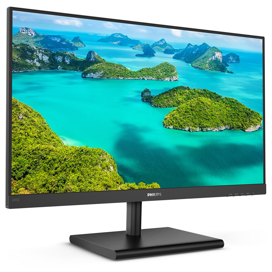 Philips E Line 245E1S/00 LED display 60.5 cm (23.8") 2560 x 1440 pixels 2K Ultra HD LCD Black Philips E Line 245E1S/00 LED display 60.5 cm (23.8") 2560 x 1440 pixels 2K Ultra HD LCD Black