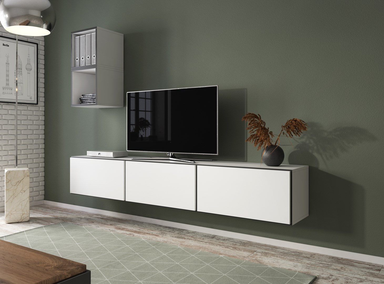 Cama living room furniture set ROCO 7 (3xRO3 + 2xRO6) white/black/white Cama living room furniture set ROCO 7 (3xRO3 + 2xRO6) white/black/white