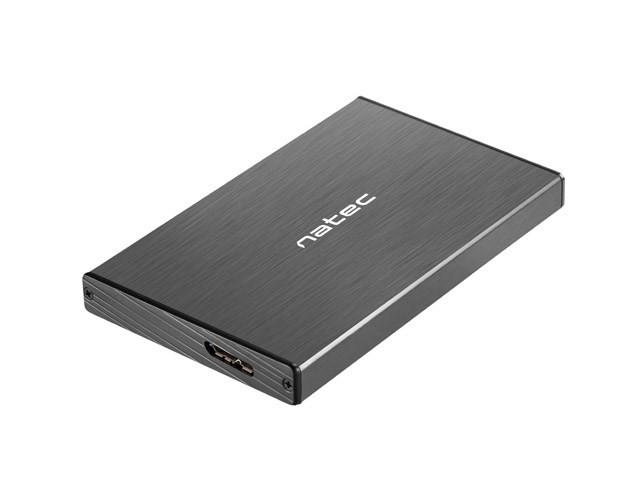 NATEC RHINO GO enclosure USB 3.0 for 2.5'' SATA HDD/SSD, black Aluminum NATEC RHINO GO enclosure USB 3.0 for 2.5'' SATA HDD/SSD, black Aluminum