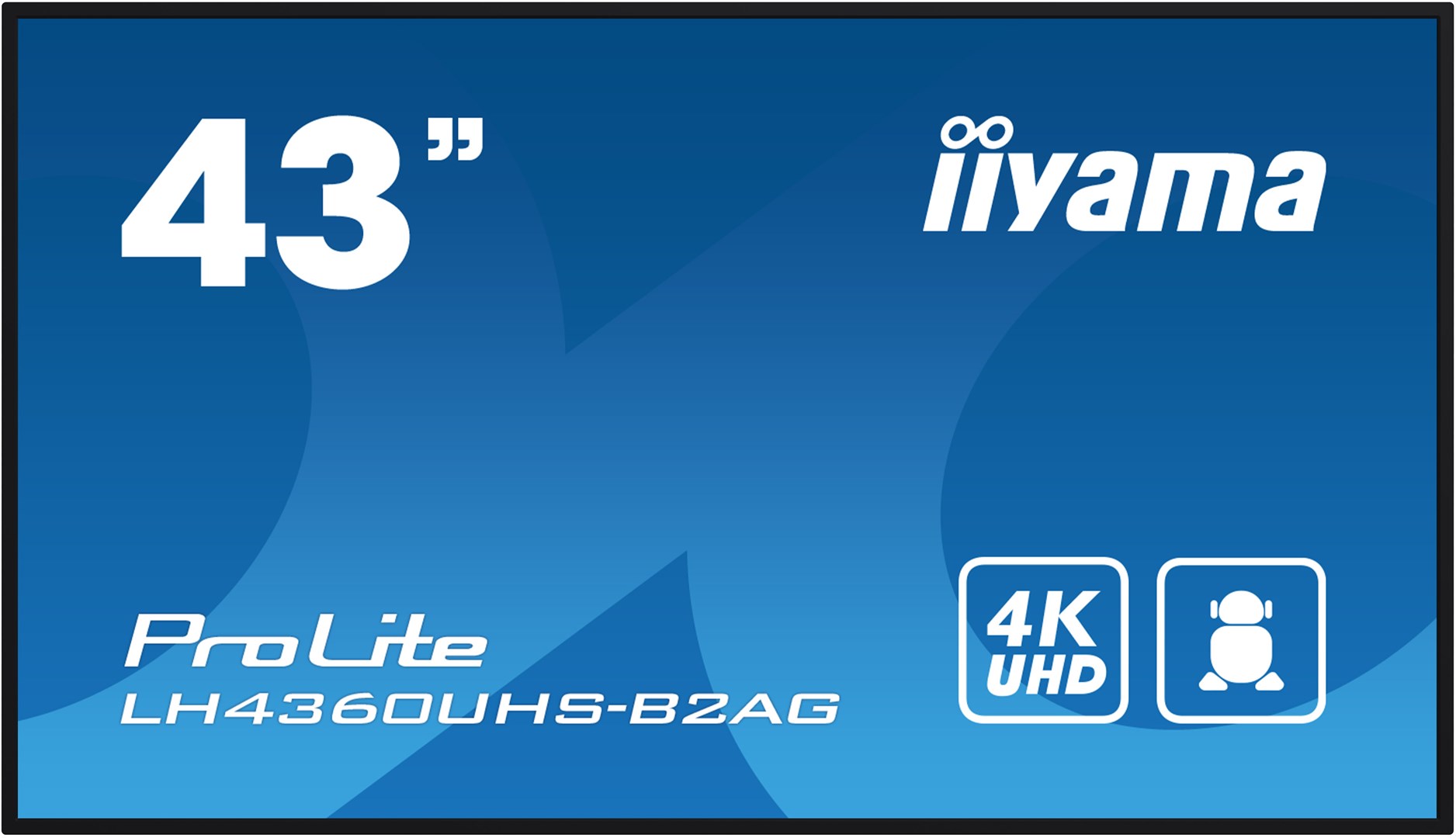iiyama 43" 4K UHD professional digital signage display with advanced control and connectivity options iiyama 43" 4K UHD professional digital signage display with advanced control and connectivity options