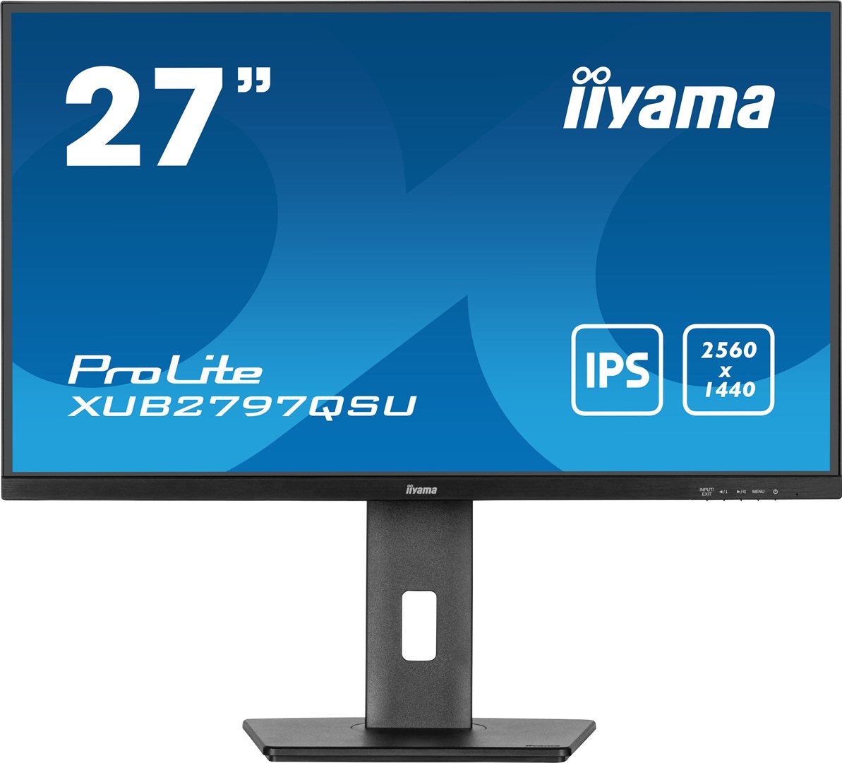 iiyama ProLite 27” QHD IPS technology panel with USB hub and 100Hz refresh rate and 150mm height adjustable stand iiyama ProLite 27” QHD IPS technology panel with USB hub and 100Hz refresh rate and 150mm height adjustable stand