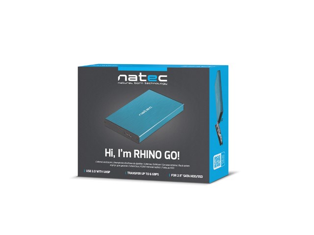 NATEC CASE HDD RHINO GO (USB 3.0, 2.5", BLUE) NATEC CASE HDD RHINO GO (USB 3.0, 2.5", BLUE)