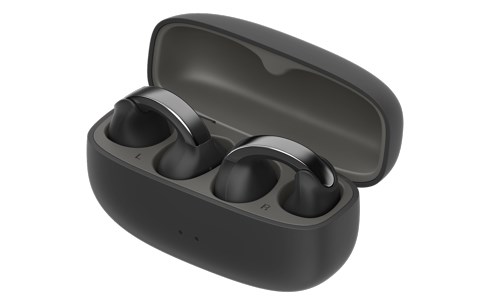JVC HA-NP1TBU - open-back TWS earcuff headphones, black JVC HA-NP1TBU - open-back TWS earcuff headphones, black