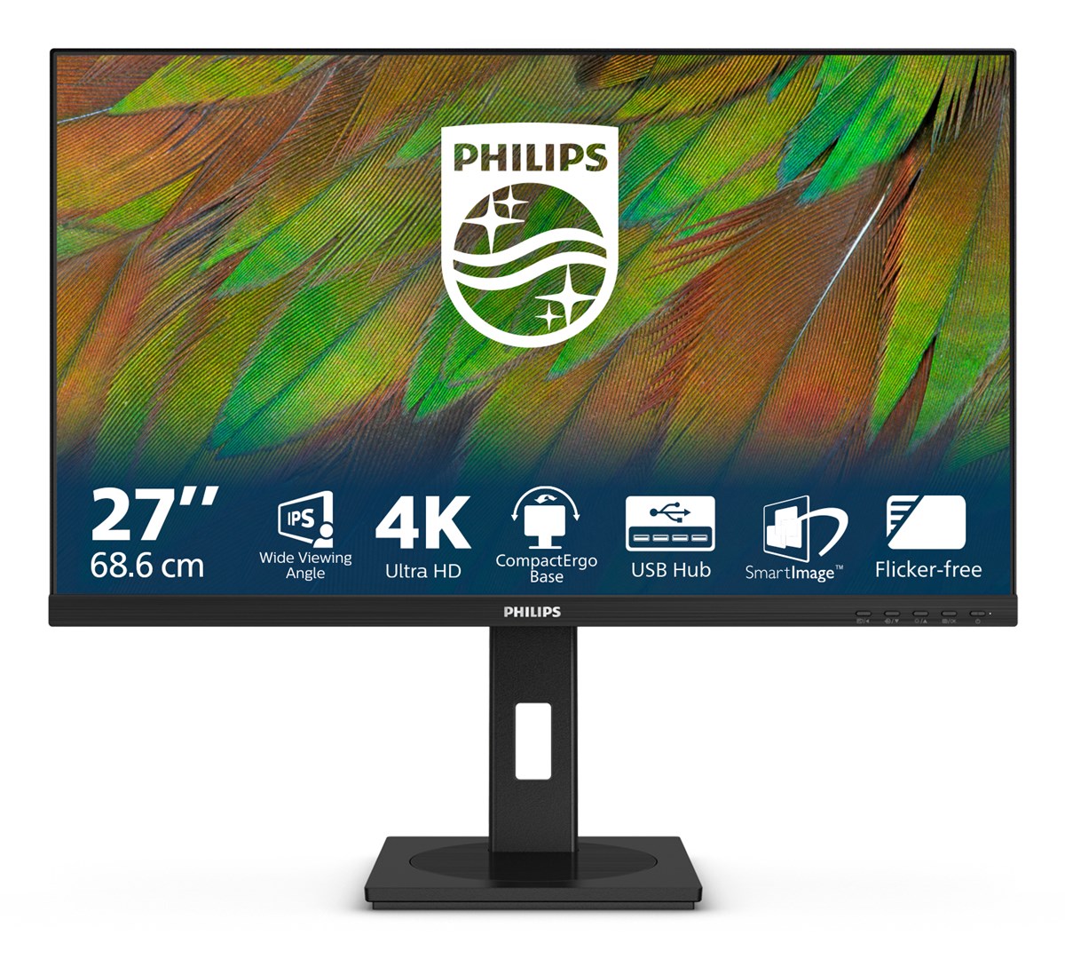 Monitor Philips 27" 27B1N3800/00 IPS 4K UHD 60Hz 2xHDMI DP 5xUSB speakers Monitor Philips 27" 27B1N3800/00 IPS 4K UHD 60Hz 2xHDMI DP 5xUSB speakers