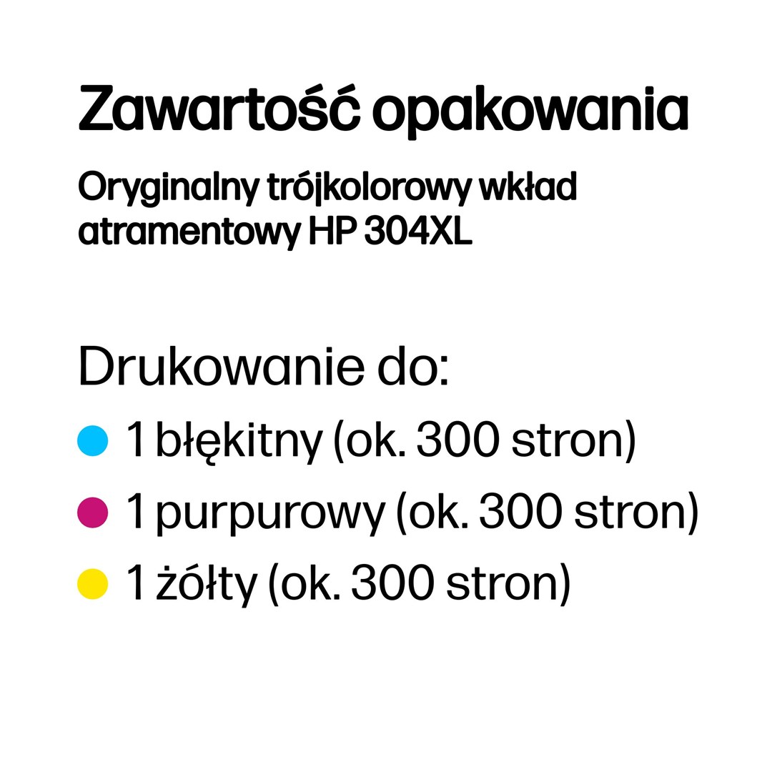 HP 304XL Tri-color Original Ink Cartridge HP 304XL Tri-color Original Ink Cartridge