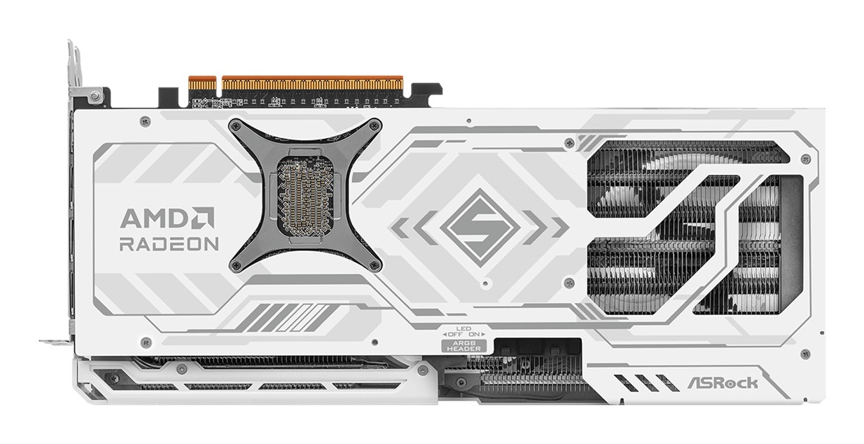 ASRock Steel Legend Radeon RX 9070 XT 16 GB graphics card ASRock Steel Legend Radeon RX 9070 XT 16 GB graphics card