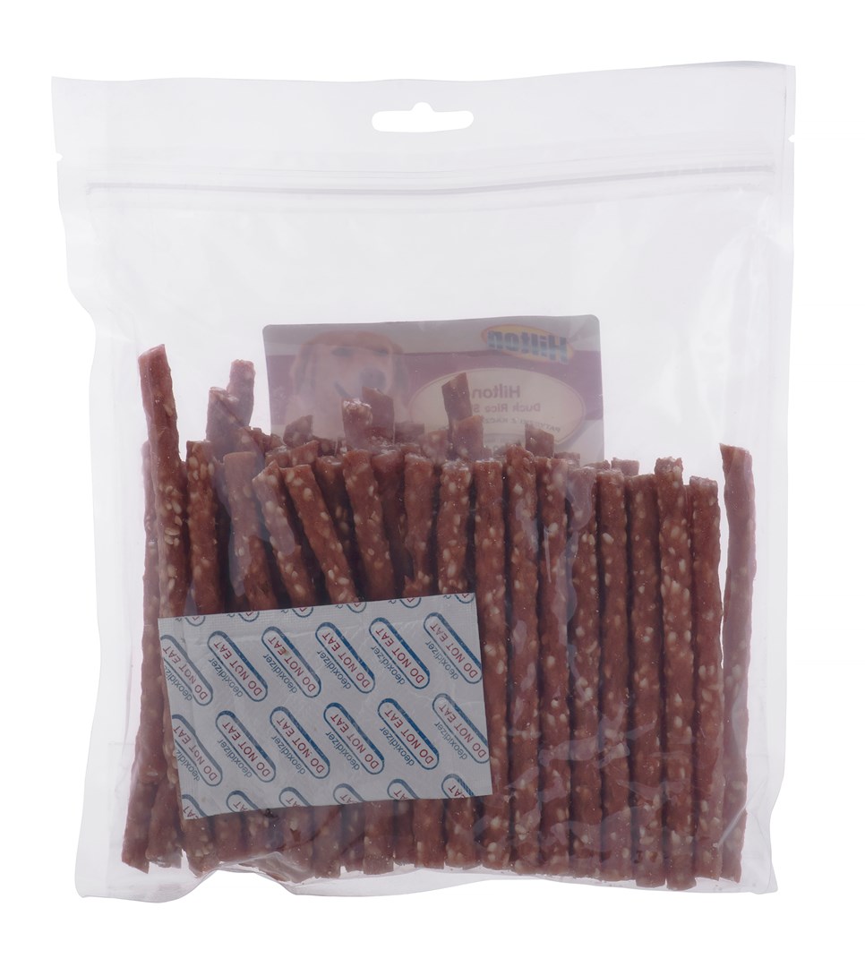 HILTON Duck rice stick - dog chew - 500g HILTON Duck rice stick - dog chew - 500g