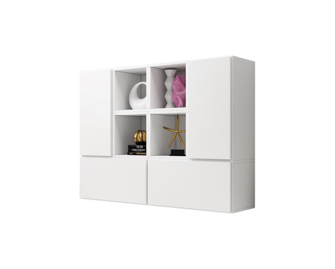 Cama living room furniture set ROCO 19 (4xRO3 + 4xRO6) white/white/white Cama living room furniture set ROCO 19 (4xRO3 + 4xRO6) white/white/white