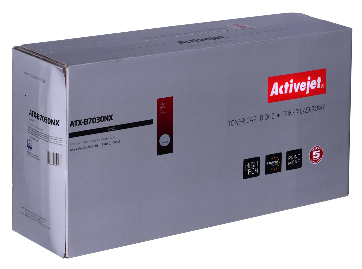 Activejet ATX-B7030NX Toner (replacement for Xerox 106R03396; Supreme; 30000 pages; black) Activejet ATX-B7030NX Toner (replacement for Xerox 106R03396; Supreme; 30000 pages; black)