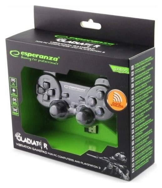 Esperanza EGG108K Gaming Controller Black USB 2.0 Gamepad Analogue / Digital PC, Playstation 3 Esperanza EGG108K Gaming Controller Black USB 2.0 Gamepad Analogue / Digital PC, Playstation 3