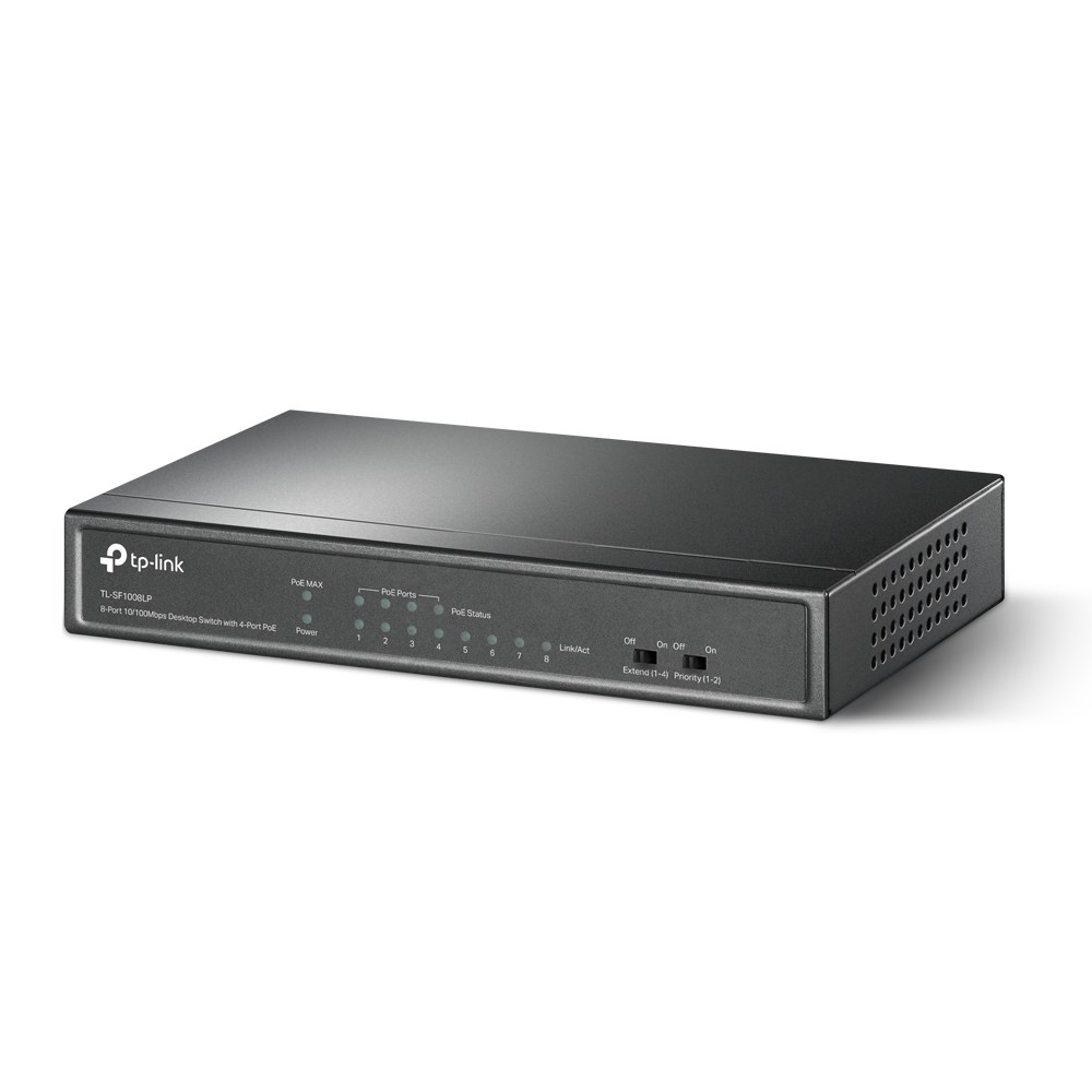 TP-Link TL-SF1008LP network switch Unmanaged Fast Ethernet (10/100) Power over Ethernet (PoE) Black TP-Link TL-SF1008LP network switch Unmanaged Fast Ethernet (10/100) Power over Ethernet (PoE) Black