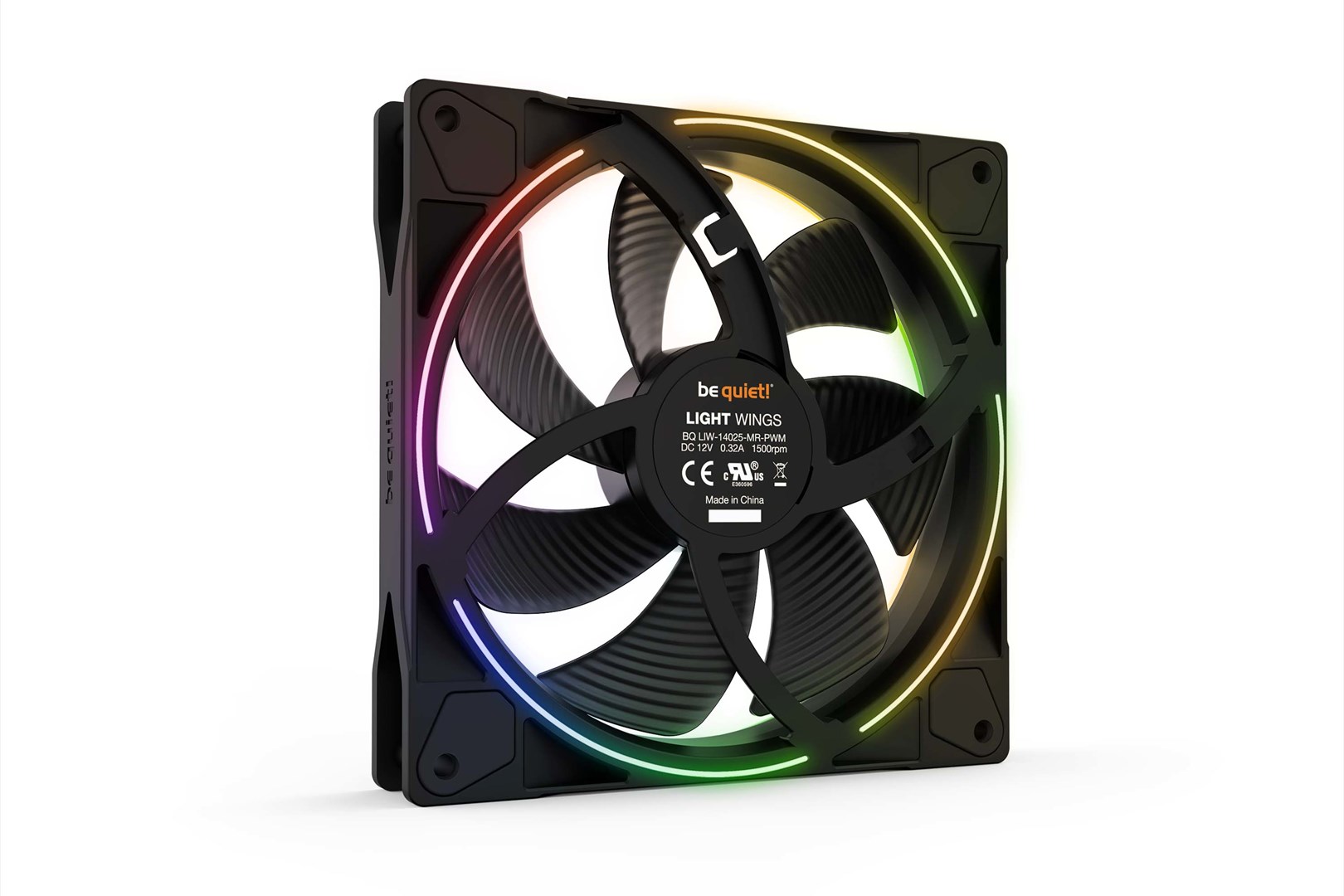 be quiet! Light Wings 140mm ARGB PWM Fan Black 3 Pack be quiet! Light Wings 140mm ARGB PWM Fan Black 3 Pack