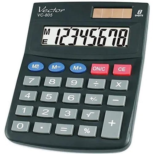 VECTOR CALCULATOR, OFFICE KAV VC-805, BLACK VECTOR CALCULATOR, OFFICE KAV VC-805, BLACK