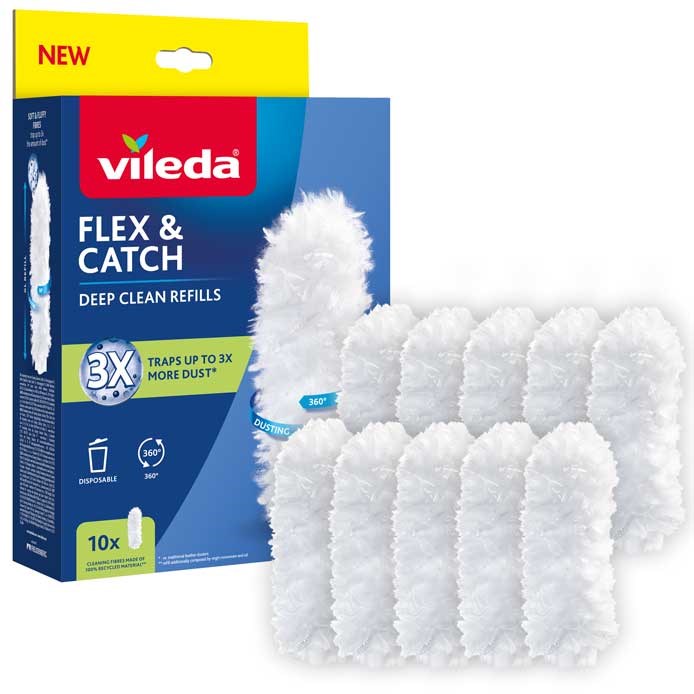 Vileda Flex&Catch dustpan refills, 10 pcs. Vileda Flex&Catch dustpan refills, 10 pcs.