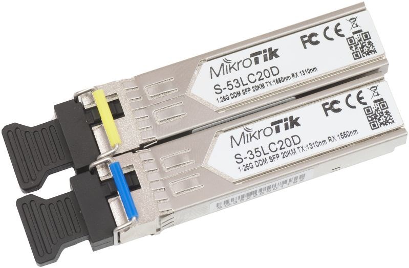 Mikrotik S-3553LC20D network transceiver module 1250 Mbit/s SFP Mikrotik S-3553LC20D network transceiver module 1250 Mbit/s SFP