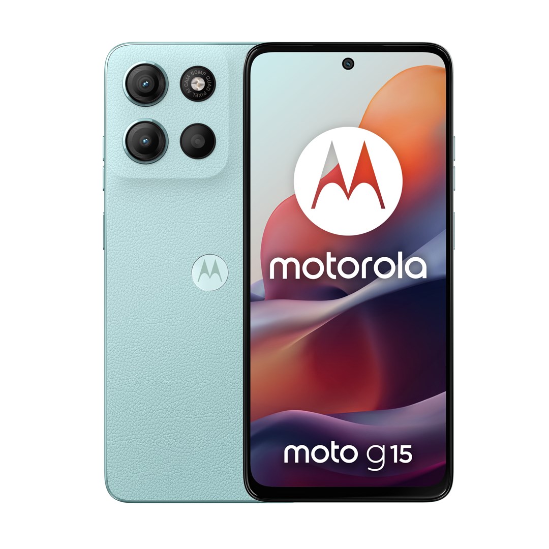 Motorola moto g15 17.1 cm (6.72") Dual SIM Android 15 4G USB Type-C 8 GB 128 GB 5200 mAh Light Blue Motorola moto g15 17.1 cm (6.72") Dual SIM Android 15 4G USB Type-C 8 GB 128 GB 5200 mAh Light Blue