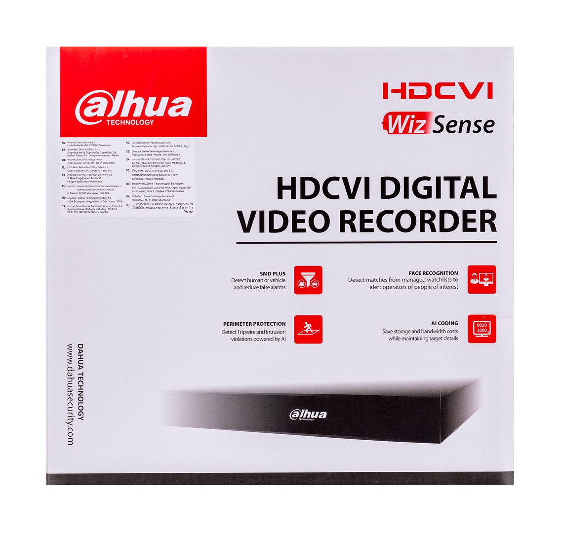 Dahua Technology XVR5104HS-I3 digital video recorder (DVR) Black Dahua Technology XVR5104HS-I3 digital video recorder (DVR) Black