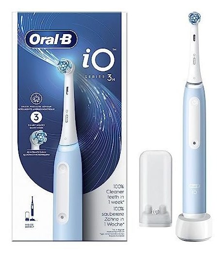 Oral-B Braun iO Series 3N Adult Vibrating toothbrush Light Blue, White Oral-B Braun iO Series 3N Adult Vibrating toothbrush Light Blue, White