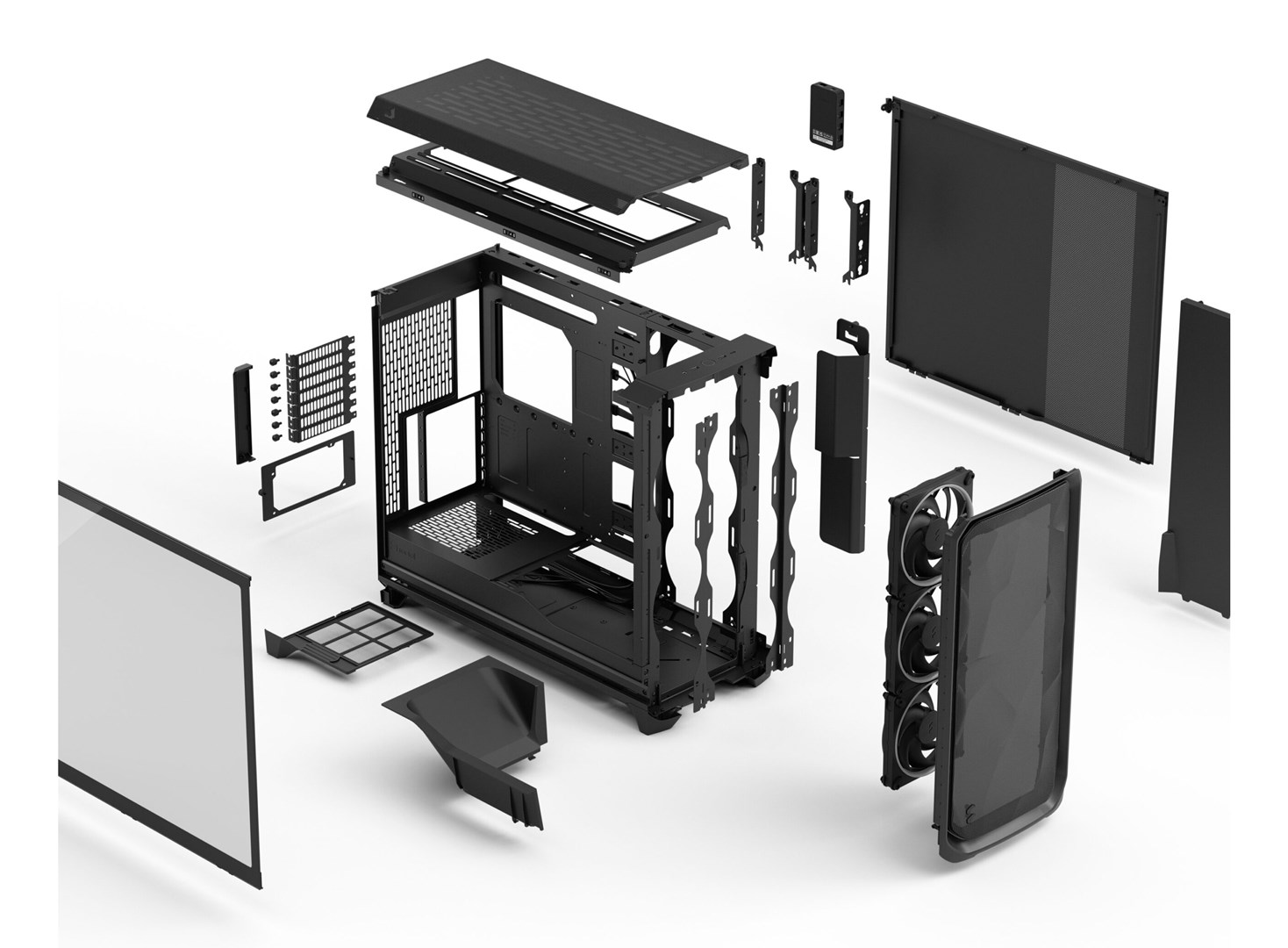 Fractal Design Meshify 3 XL Ambience Pro RGB Black TG Light Tint Fractal Design Meshify 3 XL Ambience Pro RGB Black TG Light Tint