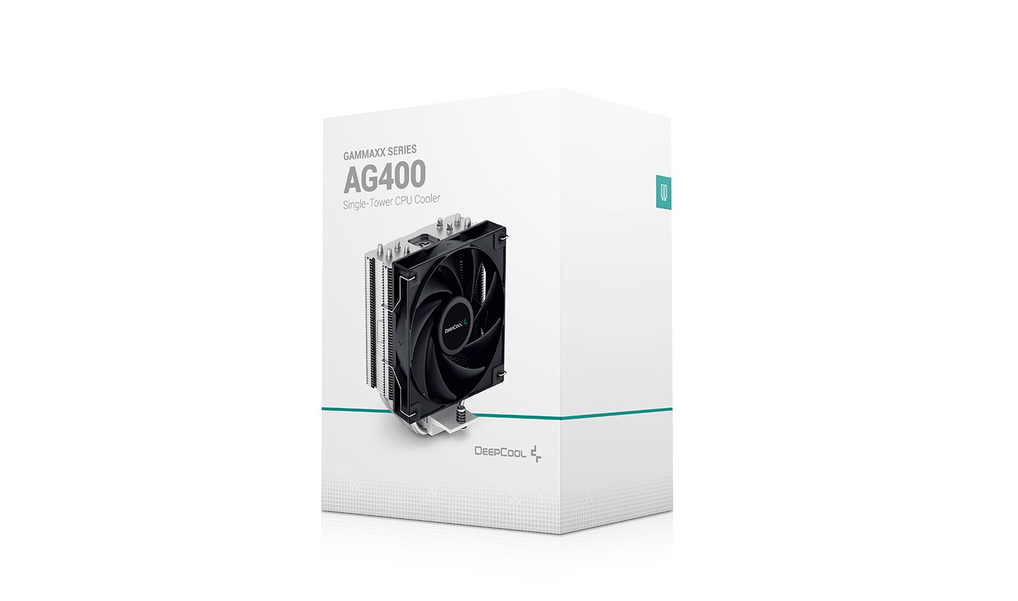 DeepCool AG400 Processor Air cooler 12 cm Aluminium, Black 1 pc(s) DeepCool AG400 Processor Air cooler 12 cm Aluminium, Black 1 pc(s)