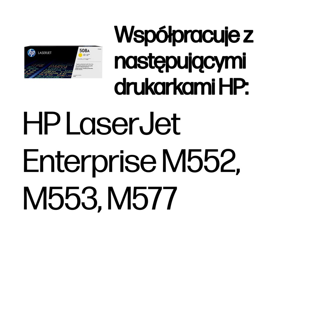 HP 508A Yellow Original LaserJet Toner Cartridge HP 508A Yellow Original LaserJet Toner Cartridge