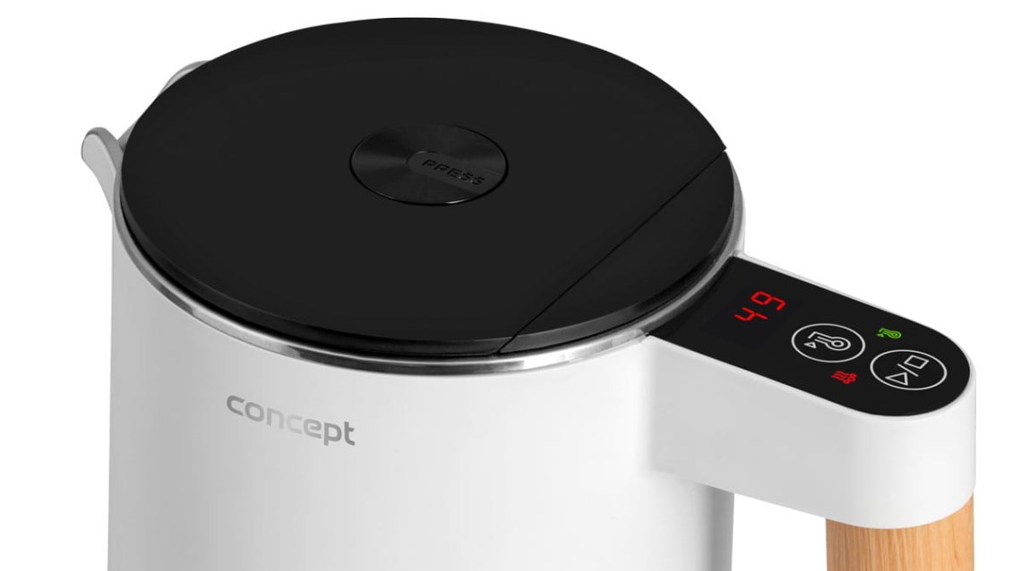 Stainless Steel Kettle White 1.5 l Salt & Pepper Concept RK3300 Stainless Steel Kettle White 1.5 l Salt & Pepper Concept RK3300