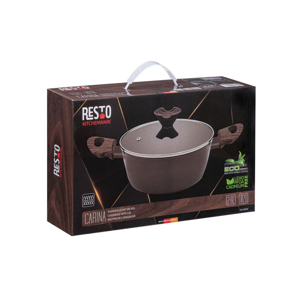 Resto Kitchenware Carina 2.5 L Round Bordeaux Resto Kitchenware Carina 2.5 L Round Bordeaux
