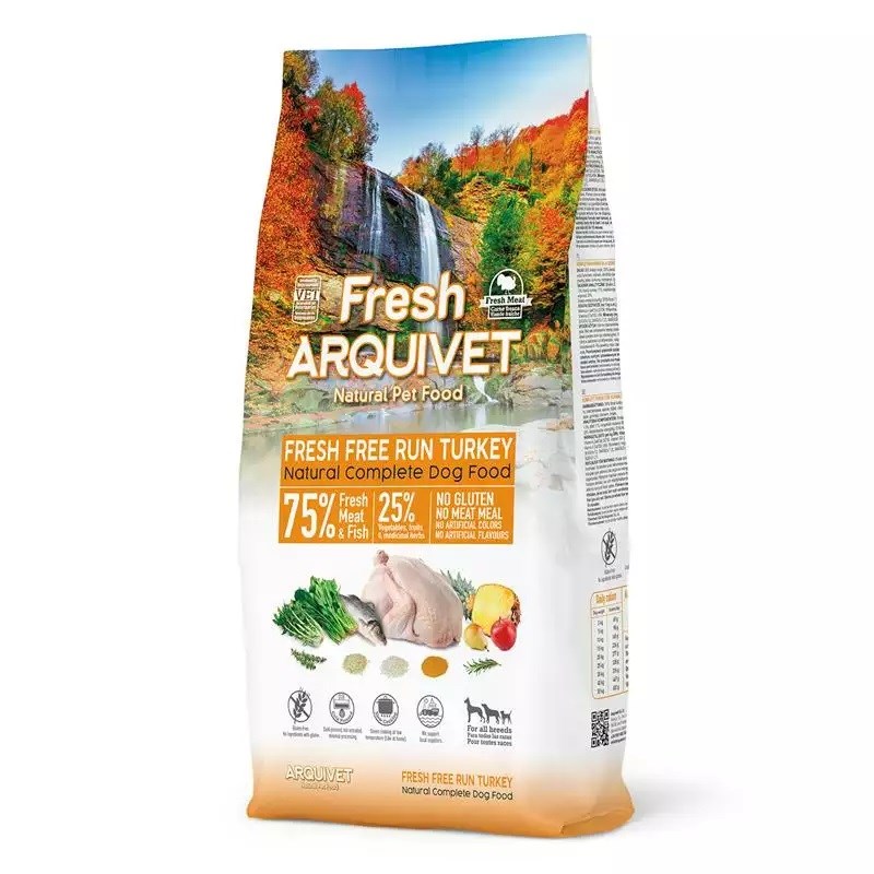 ARQUIVET Fresh Turkey and fish - semi-moist dog food - 10kg ARQUIVET Fresh Turkey and fish - semi-moist dog food - 10kg