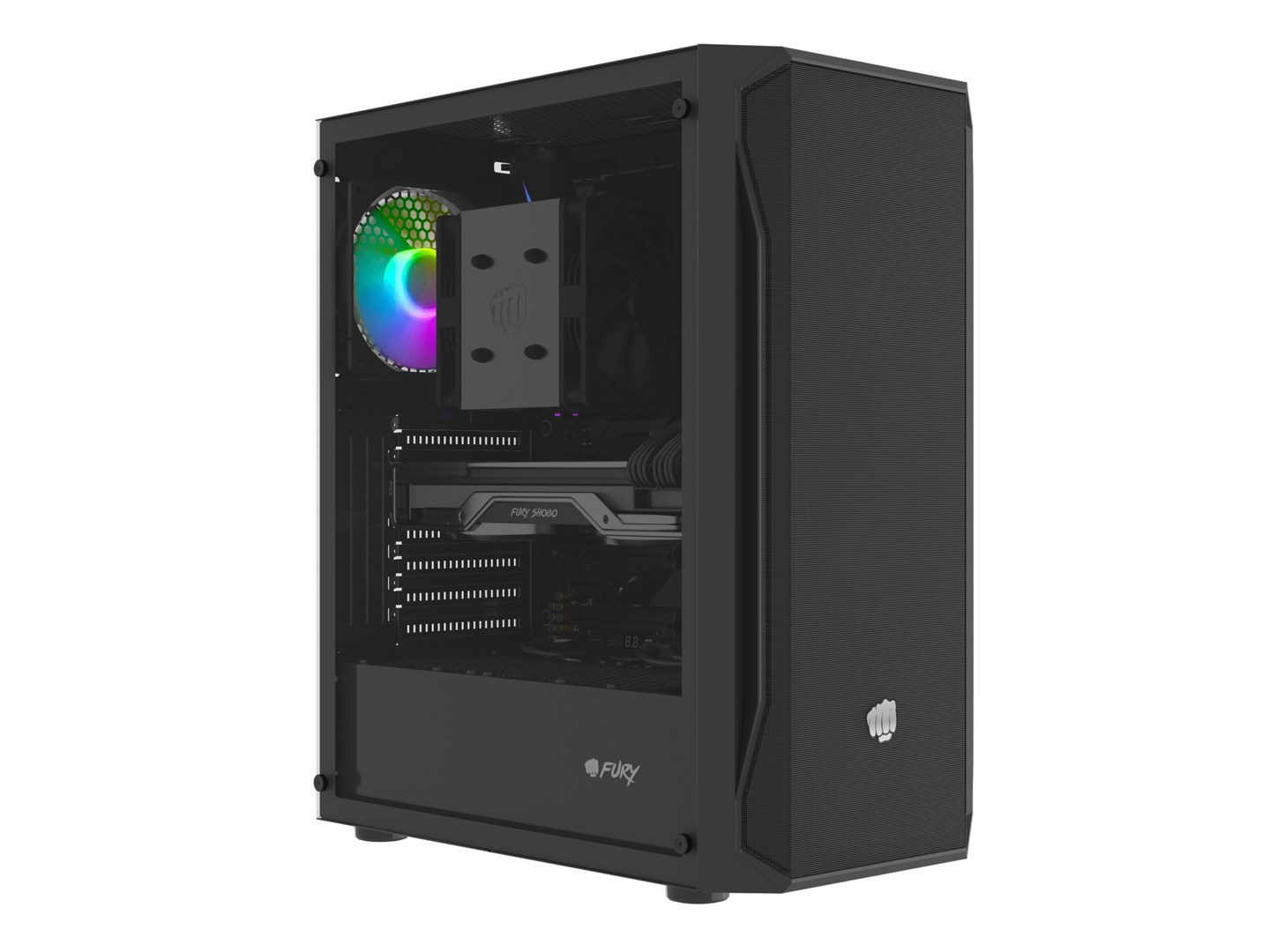 FURY Shobo SH4 RGB Midi Tower Black FURY Shobo SH4 RGB Midi Tower Black