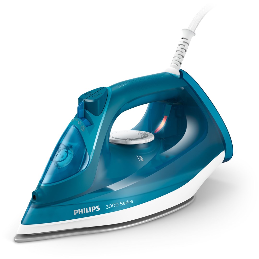 Philips 3000 series DST3040/70 iron Steam iron Ceramic soleplate 2400 W Blue Philips 3000 series DST3040/70 iron Steam iron Ceramic soleplate 2400 W Blue