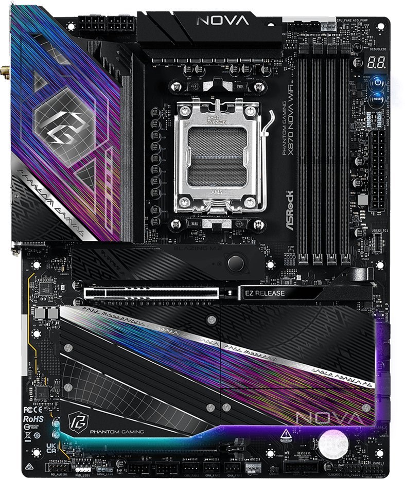 ASRock X870 NOVA WIFI motherboard ASRock X870 NOVA WIFI motherboard