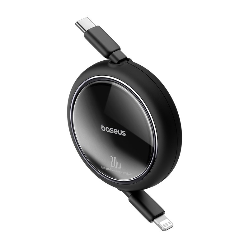 Baseus Free2Pull - 20 W USB-C to Lightning Retractable Cable, 1 m (black) Baseus Free2Pull - 20 W USB-C to Lightning Retractable Cable, 1 m (black)