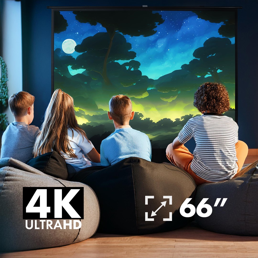 Maclean portable projection screen, compact, floor, 66", 16:9, MC-210 Maclean portable projection screen, compact, floor, 66", 16:9, MC-210