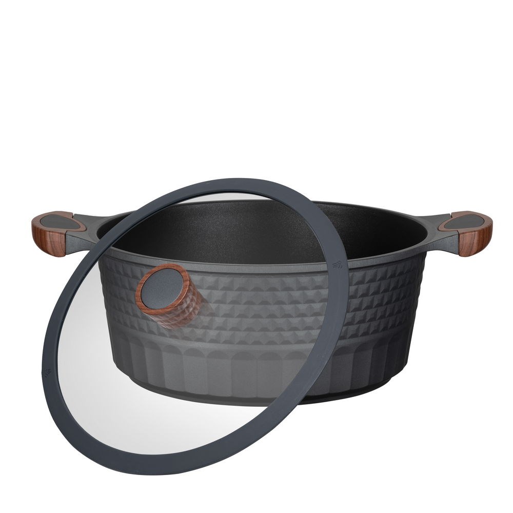Resto Kitchenware Capella 6.6 L Round Black, Wood Resto Kitchenware Capella 6.6 L Round Black, Wood