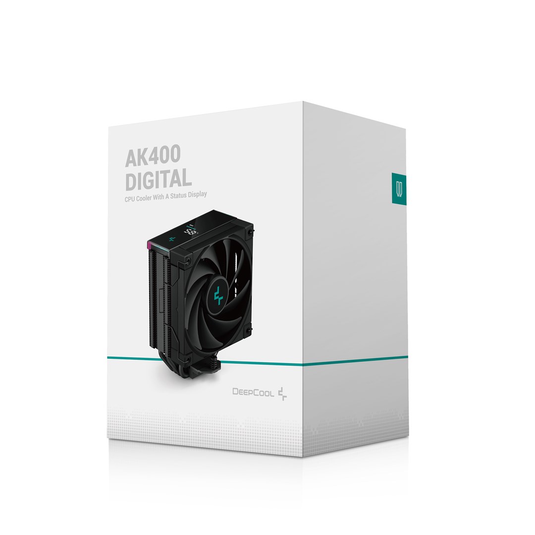 DeepCool AK400 DIGITAL Processor Air cooler 12 cm Black 1 pc(s) DeepCool AK400 DIGITAL Processor Air cooler 12 cm Black 1 pc(s)