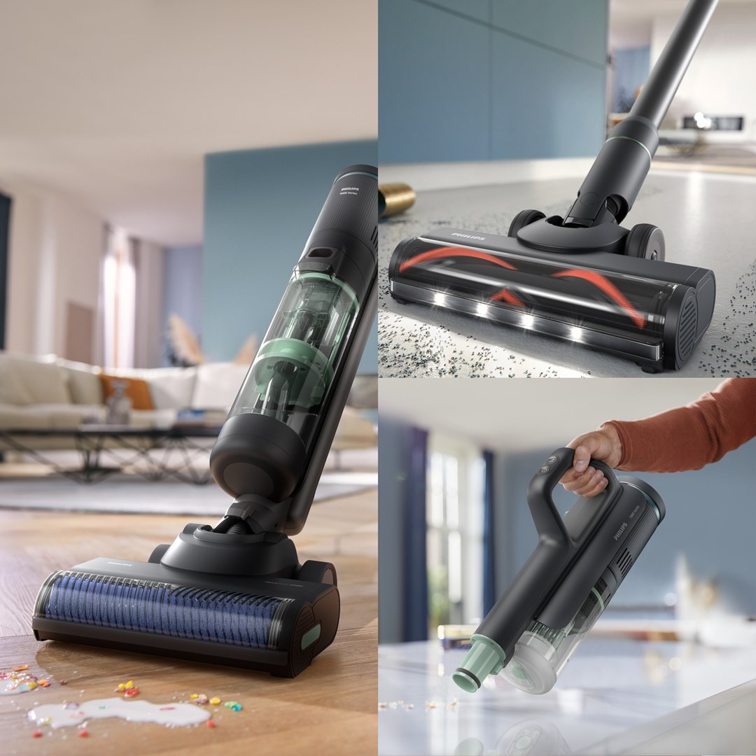 Philips 7000 series XW7263/11 stick vacuum/electric broom 2-in-1 stick vacuum Battery Dry&wet Bagless 0.45 L Philips 7000 series XW7263/11 stick vacuum/electric broom 2-in-1 stick vacuum Battery Dry&wet Bagless 0.45 L