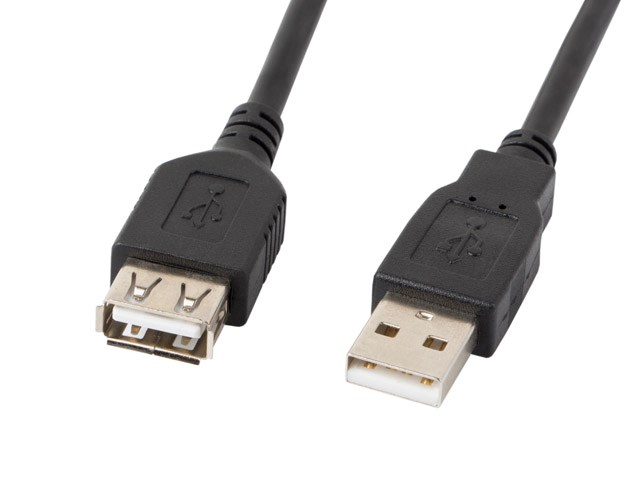 LANBERG USB EXTENSION CABLE 2.0 AM-AF 1.8M (BLACK) CA-USBE-10CC-0018-BK LANBERG USB EXTENSION CABLE 2.0 AM-AF 1.8M (BLACK) CA-USBE-10CC-0018-BK