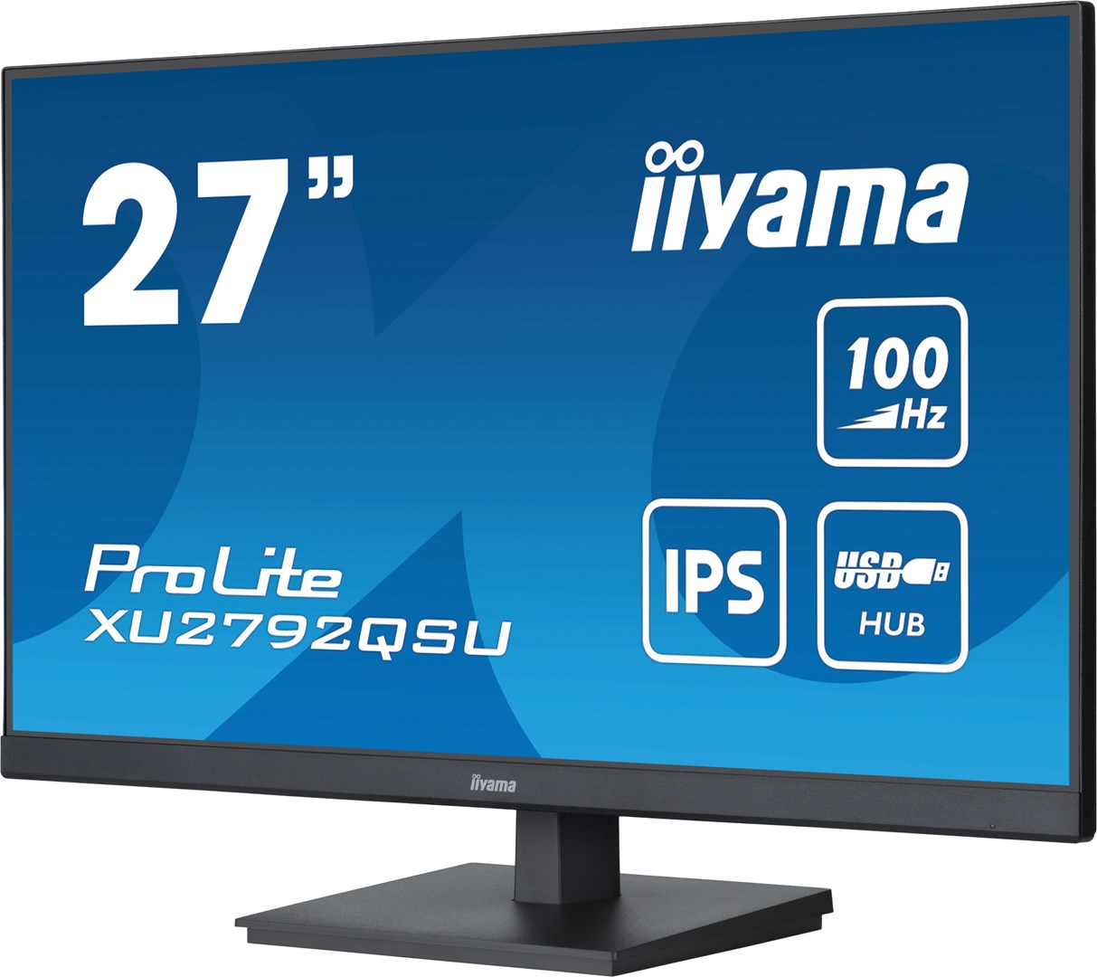 iiyama ProLite 27” QHD IPS technology panel with USB hub and 100Hz refresh rate iiyama ProLite 27” QHD IPS technology panel with USB hub and 100Hz refresh rate