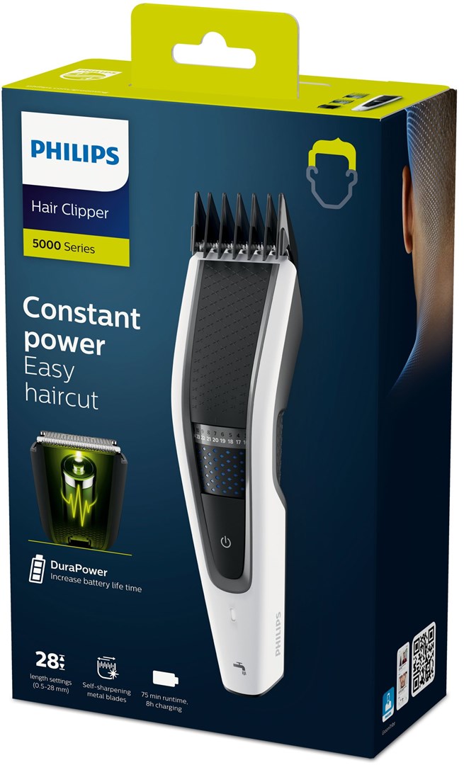 Philips 5000 series HC5610/15 hair trimmers/clipper Black, White 28 Nickel-Metal Hydride (NiMH) Philips 5000 series HC5610/15 hair trimmers/clipper Black, White 28 Nickel-Metal Hydride (NiMH)