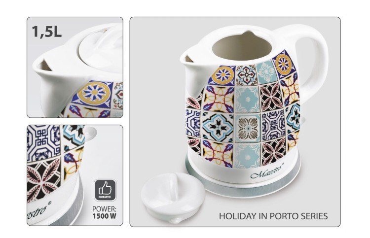 MAESTRO MR-066-PORTO Ceramic electric kettle MAESTRO MR-066-PORTO Ceramic electric kettle