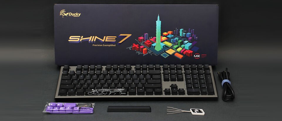 Ducky Shine 7 keyboard Gaming USB German Black, Grey Ducky Shine 7 keyboard Gaming USB German Black, Grey